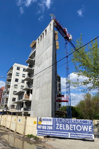 Realizacja konstrukcji żelbetowej budynku mieszkalnego Warszawa ul Renesansowa